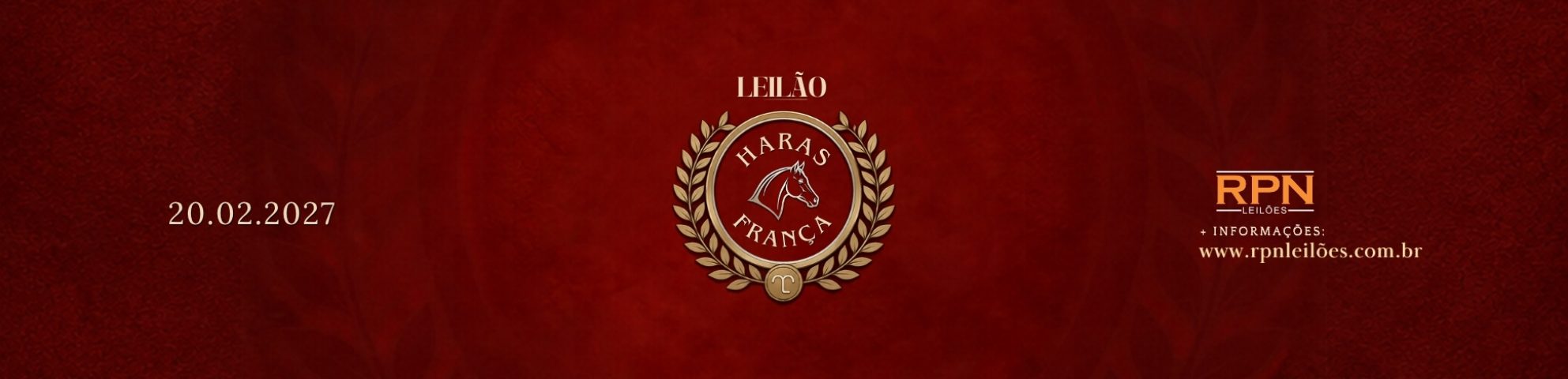 Slide LEILÃO HARAS FRANÇA